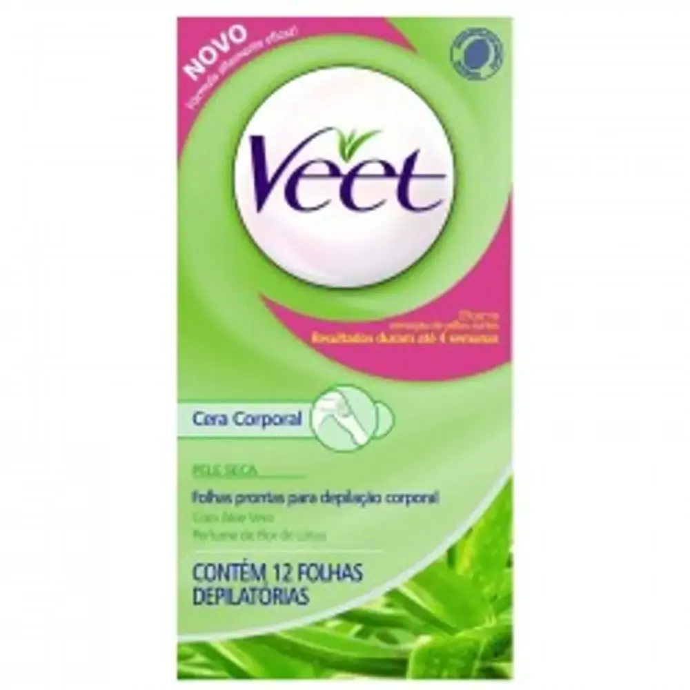 Veet Folhas Prontas C/ Oleo De Papaya 12fo