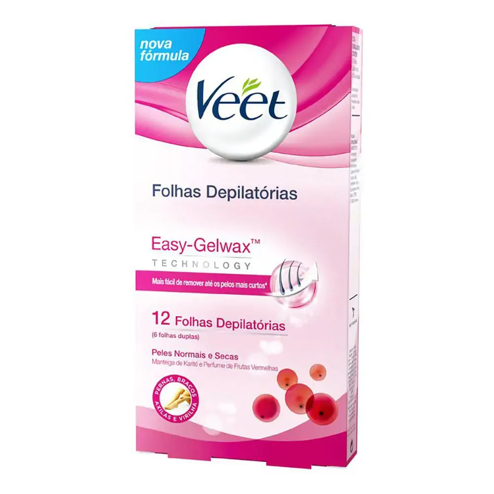 Veet Folhas Prontas C/ Ext Menta 12folhas