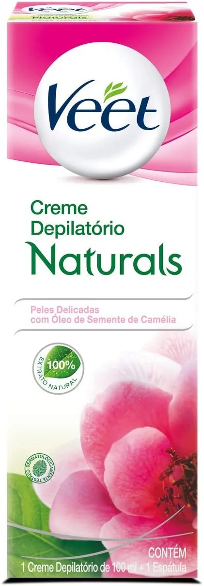 Creme Depilatório Corporal Veet Naturals Camélia 100ml