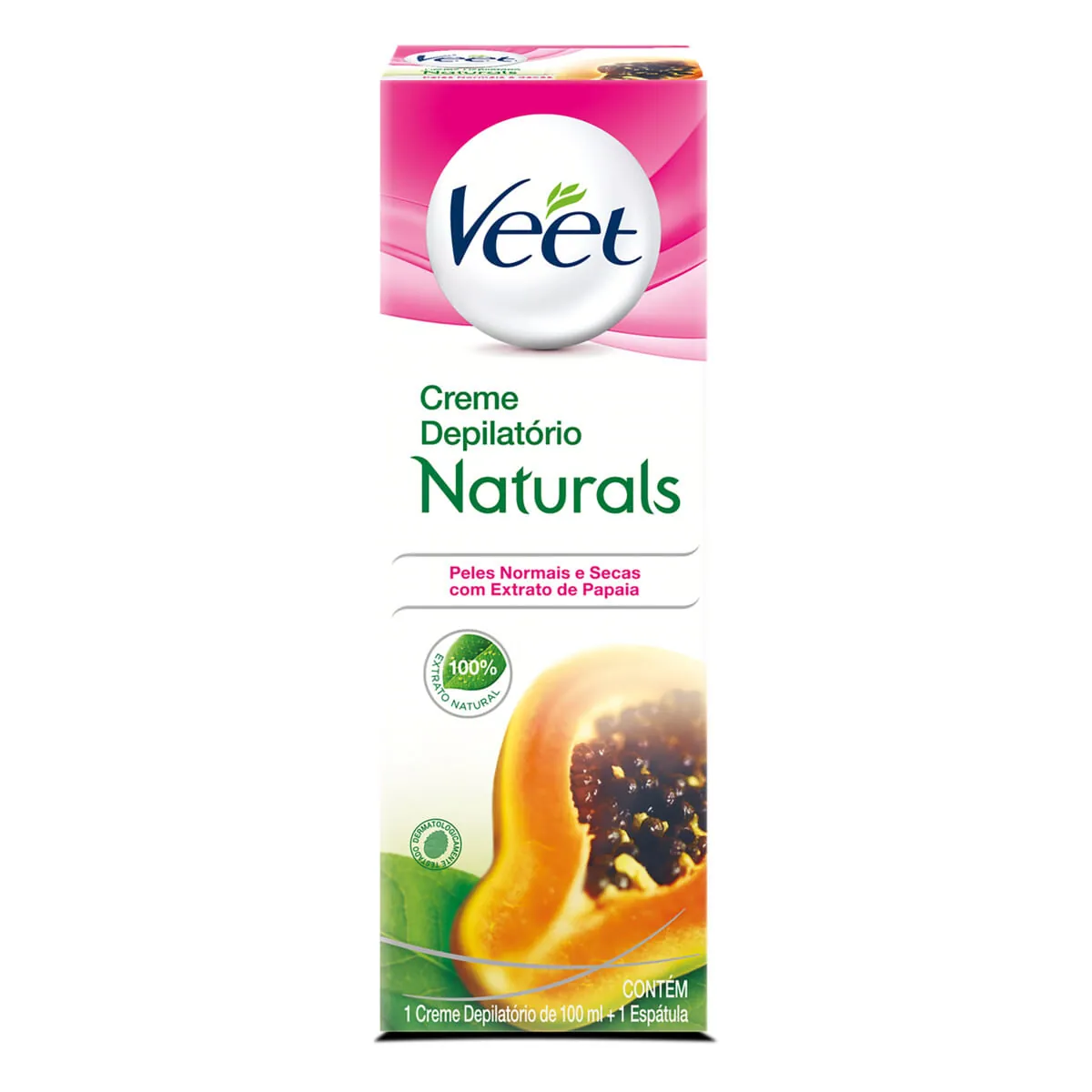 Creme Depilatório Peles Normais e Secas Veet Naturals 100 ml