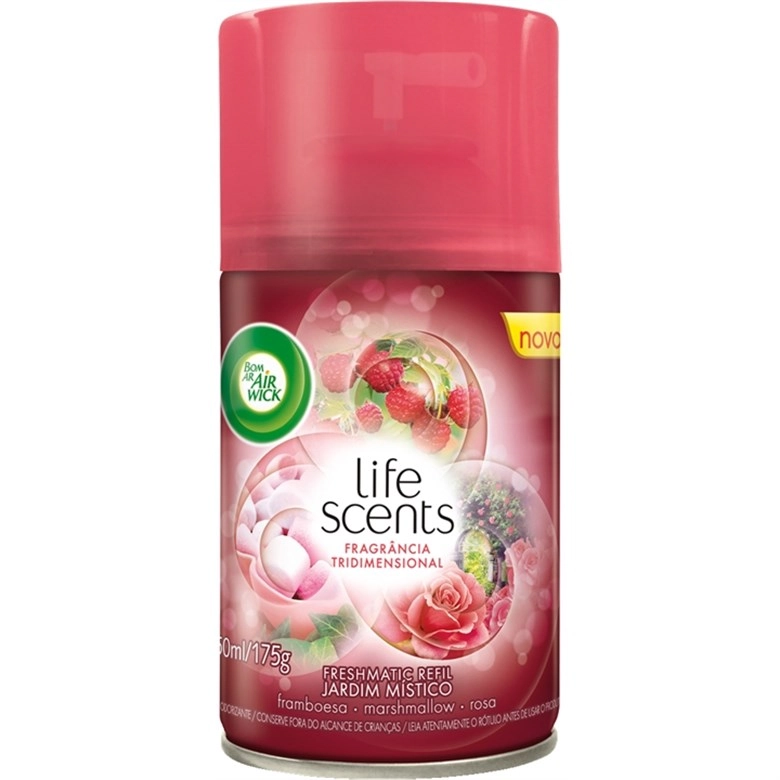 Desodorizador De Ar Automático Bom Ar 250ml Jardim Mistico Refil Unit