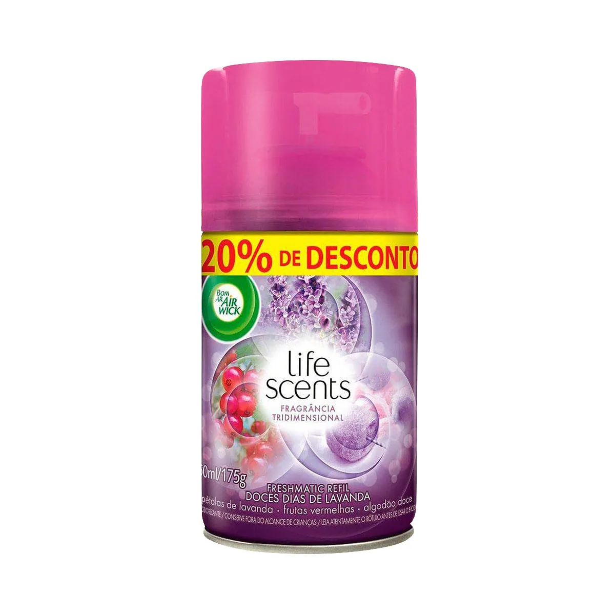 Bom Ar Air Wick Freshmatic 250ml R.doce Lav.20 Desc.