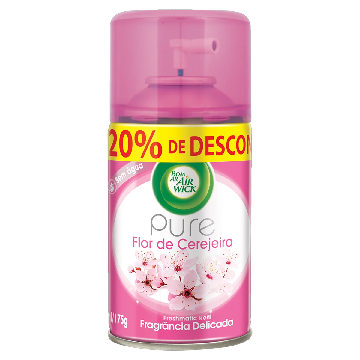 Aromatizador De Ambiente Flor De Cerejeira Freshmatic Bom Ar Air Wick Pure Frasco 250ml Spray Refil