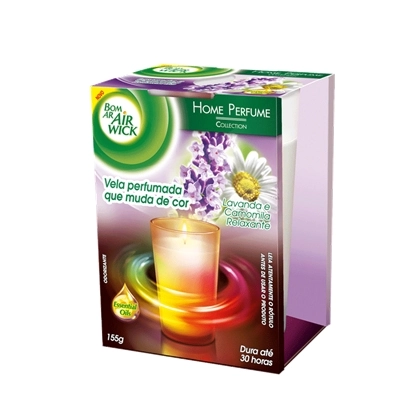 Purificador De Ar Bom Ar Air Wick Vela Lavanda Camomila