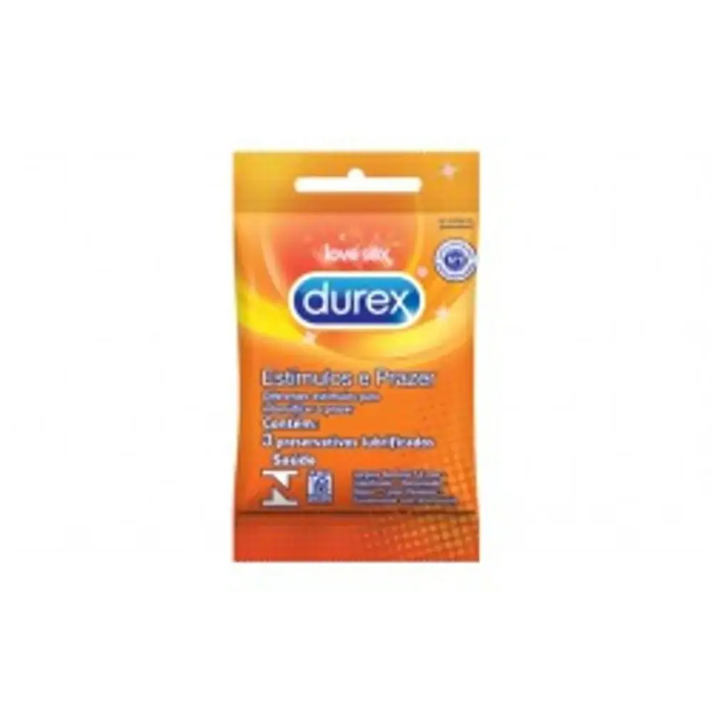 Durex Estímulos E Prazer 3 Unidades