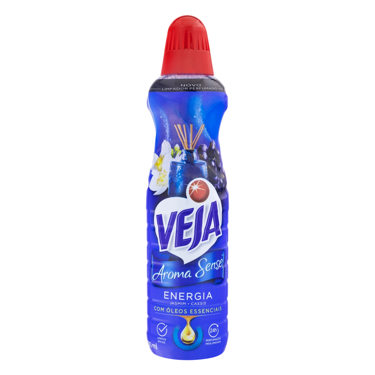 Limpador Perfumado Veja Aroma Sense Energia 500ml com óleos essenciais