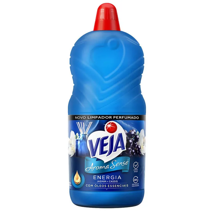 Limpador Perfumado Veja Aroma Sense Energia 2L com óleos essenciais