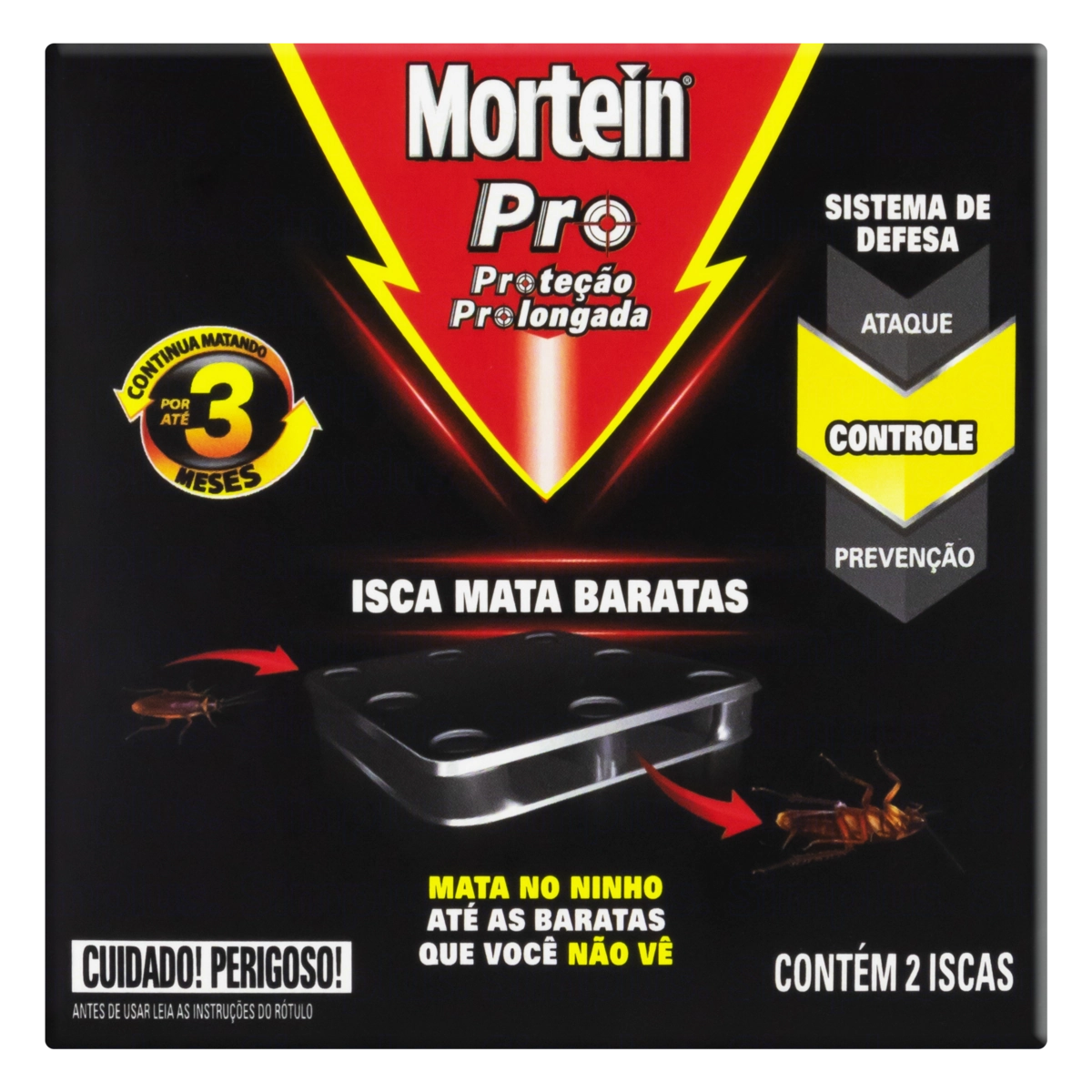 Inseticida Isca Mata Baratas Mortein Pro Caixa 2 Unidades