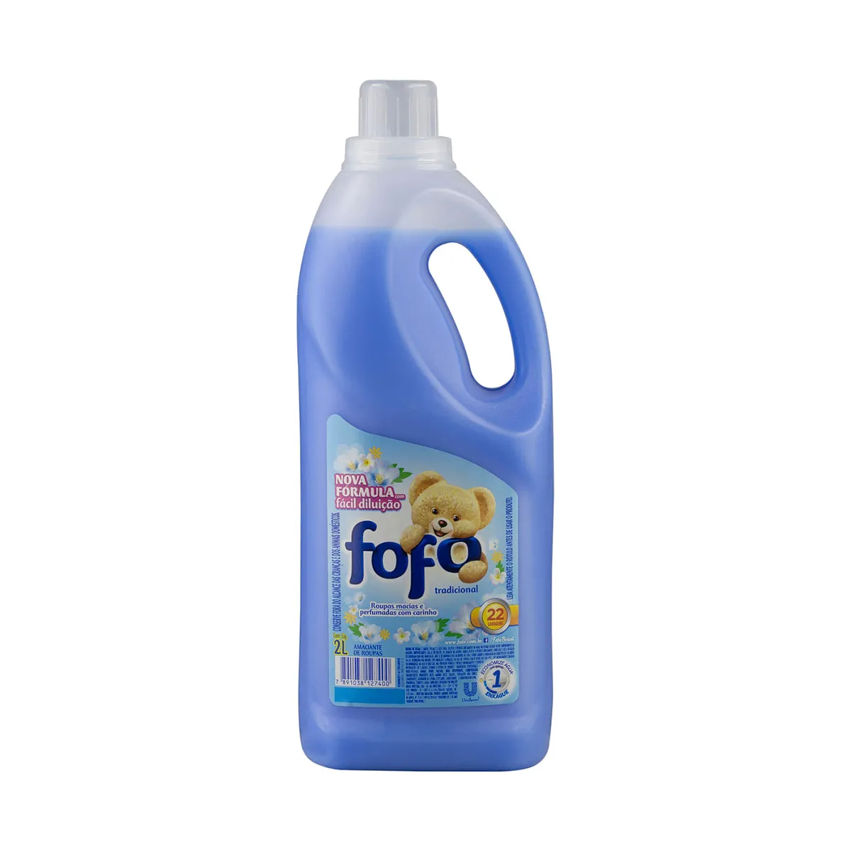 Amaciante De Roupa Diluído Tradicional Fofo Frasco 2l