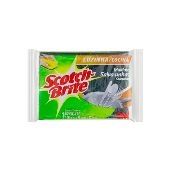 Esponja Multiuso Cozinha Salva Unhas Scotch Brite