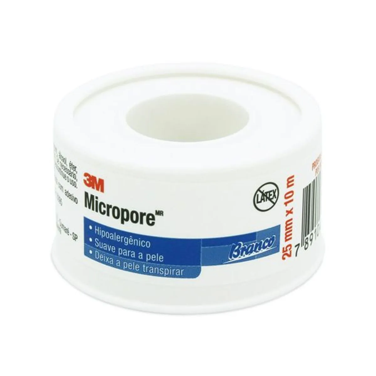 Fita Micropore 3M 25mm x 10m - Branco