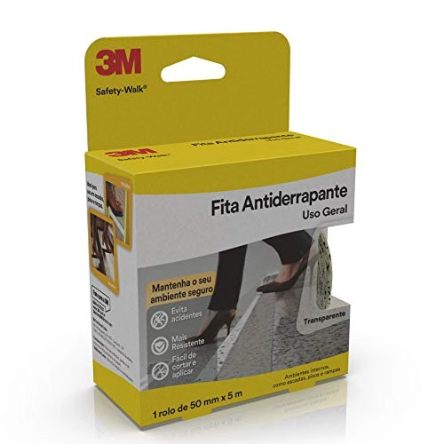 Fita Antiderrapante Safety WALK Transparente 50MM X 5M