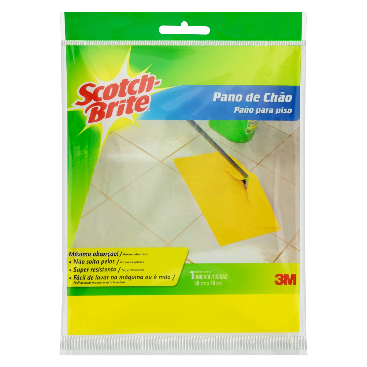Pano De Chão Scotch Brite 59cm X 49cm