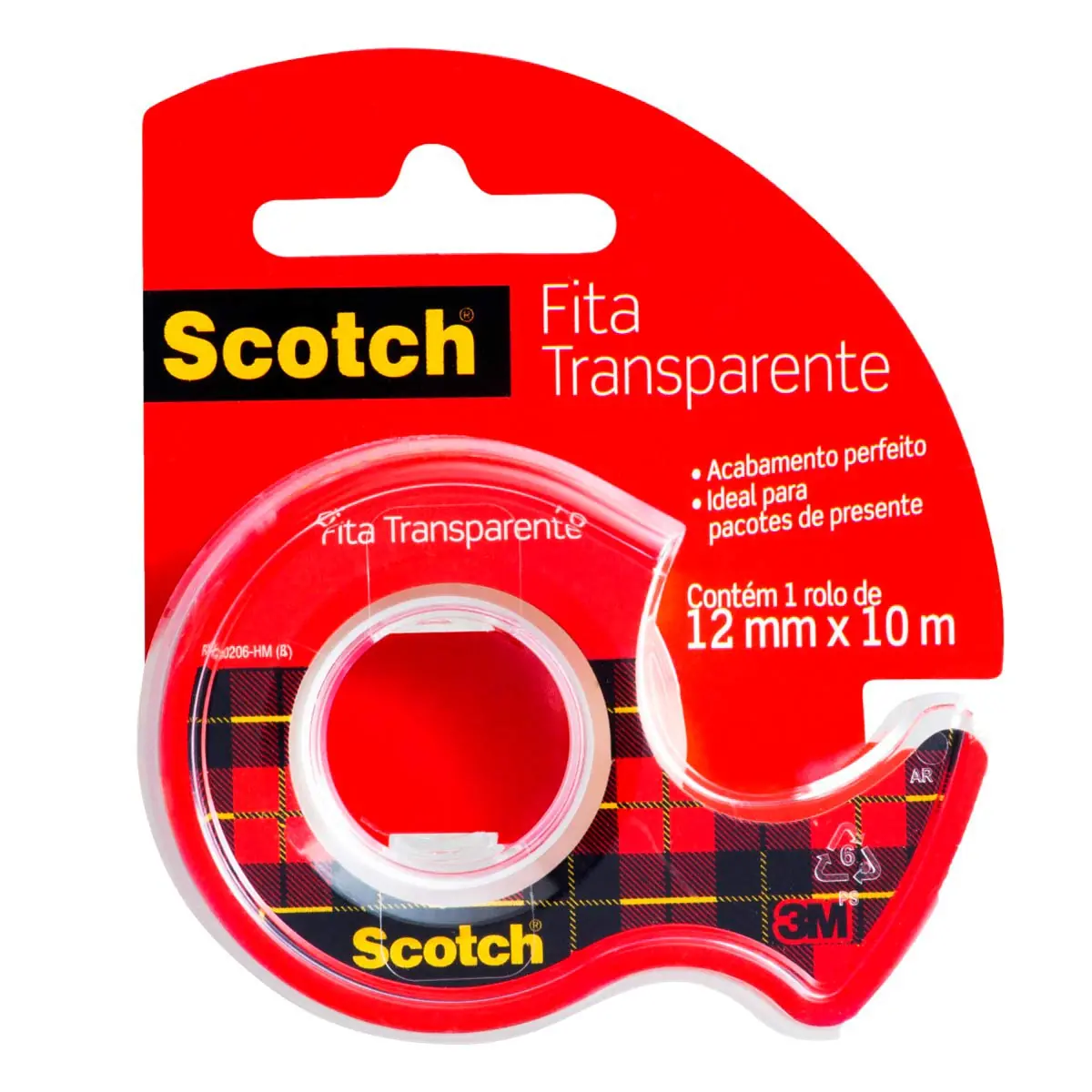 Fita Transparente Com Dispensador Scotch 12mm X 10m