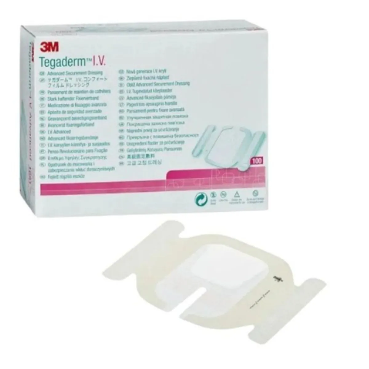 Curativo Tegaderm Fixador para Cateter 8,9cm X11,5cm fenestrado (caixa com 50 unidades) 1655 IV Fix