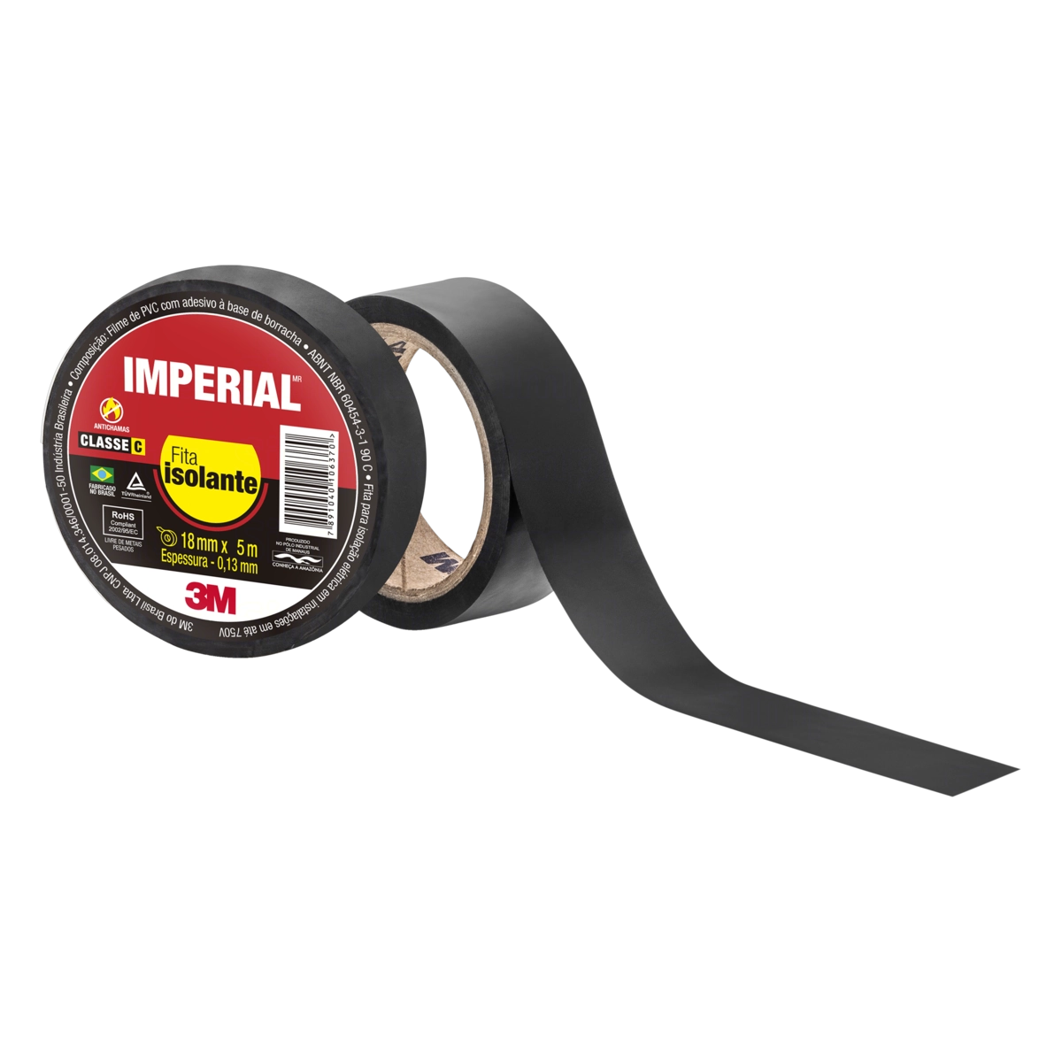 Fita Isolante Preta Imperial 18mm X 5m