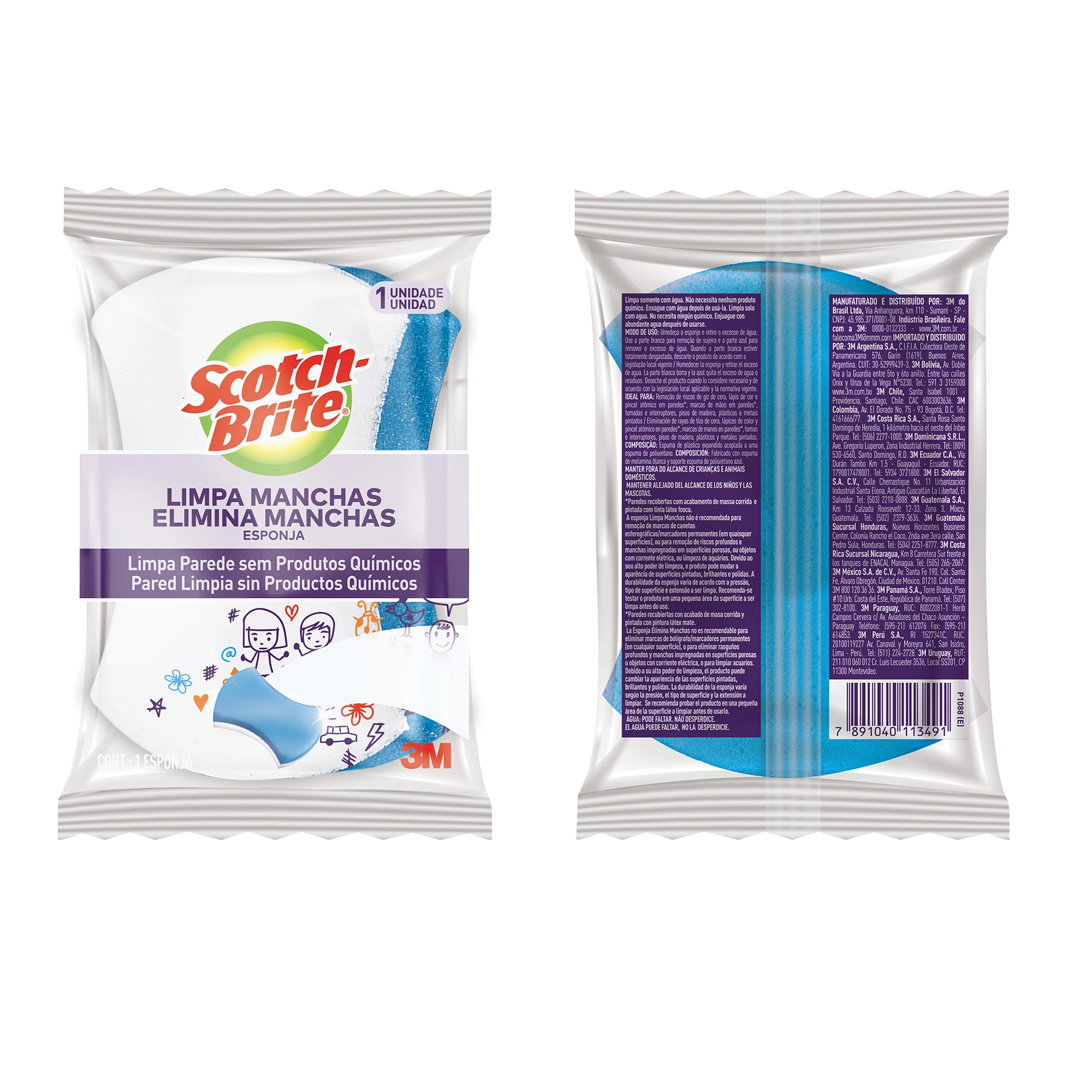 Esponja Limpa Manchas Scotch-Brite - 1 Unidade