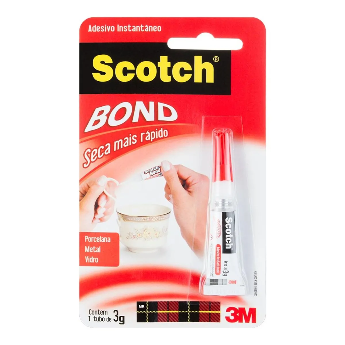 Cola Adesivo Instantâneo Scotch Bond 3M 3 g