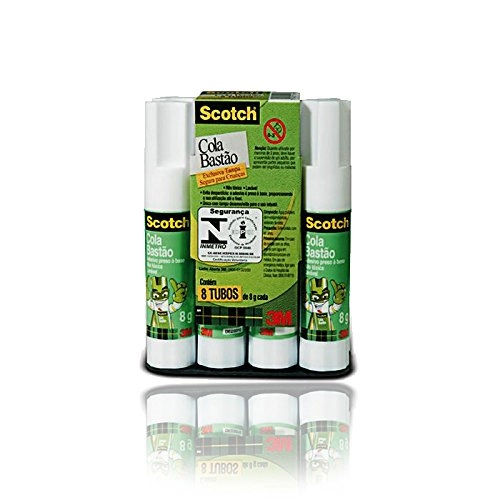 Cola Bastao Scotch Branca 8x8g
