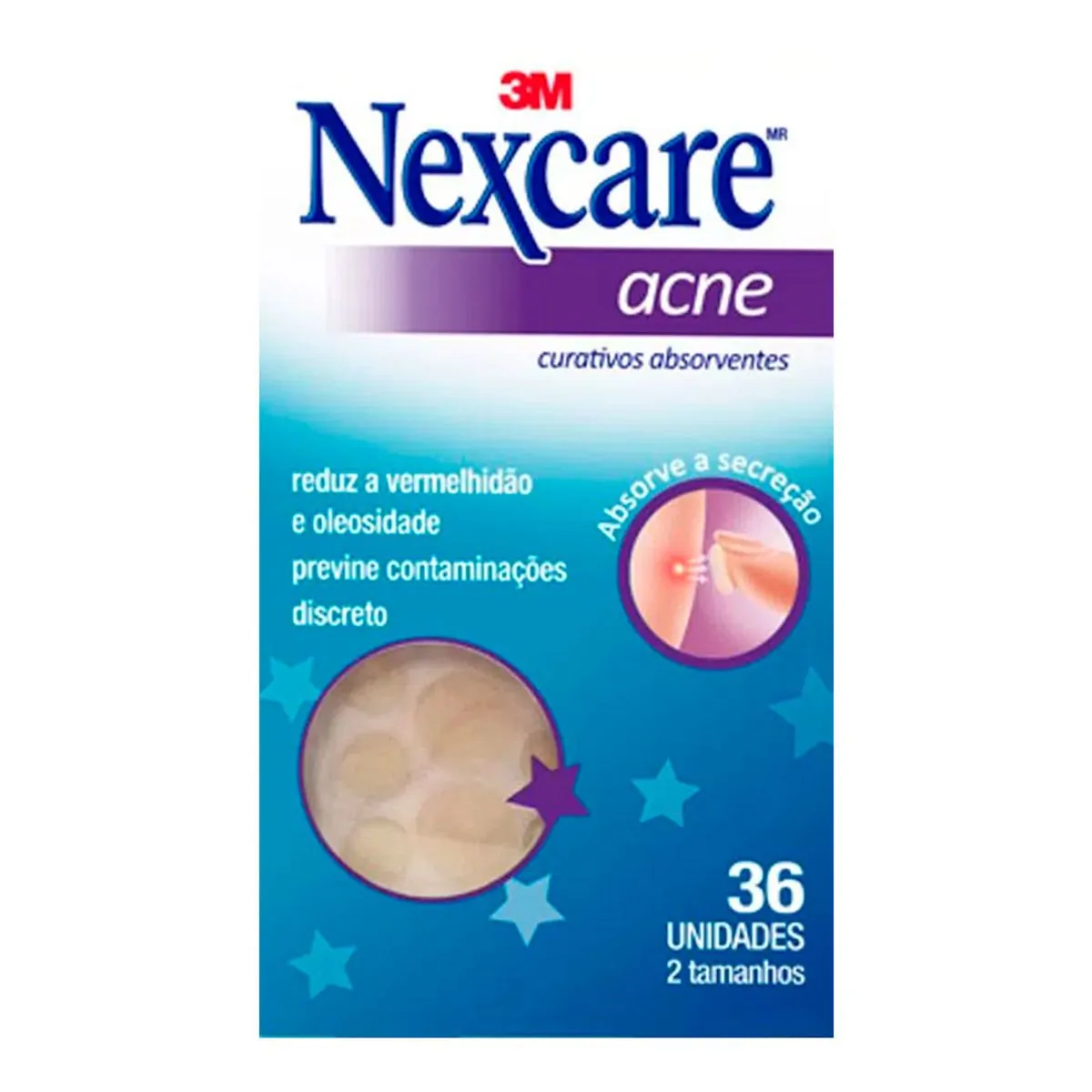 Curativo para Acne Nexcare com 36 Unidades