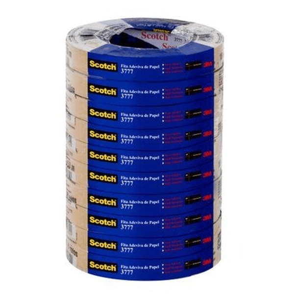 Kit 10 Fita Para Empacotamento Scotch 3777 18mm X 50m