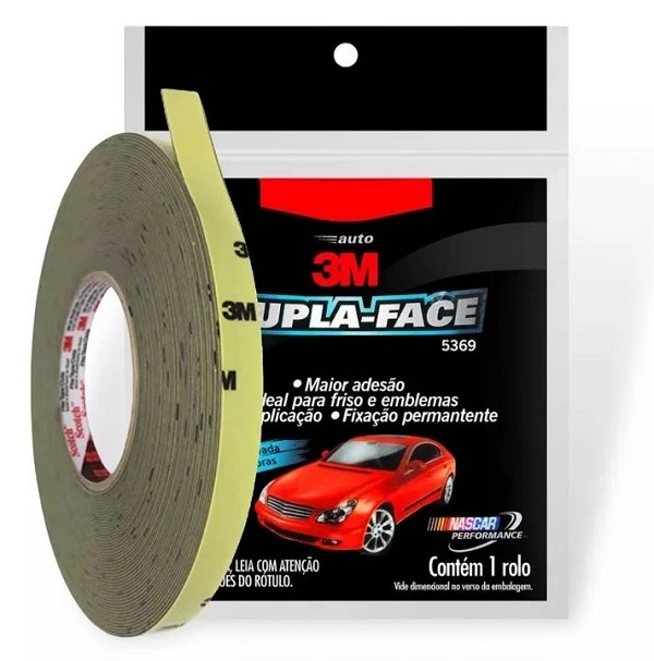 Fita Dupla Face 3m Automotiva De Espuma 5369 19mm X 20m