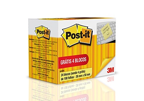 Bloco Ades Post It Mod653 38x50 Lv24 Pg20 C/100fls