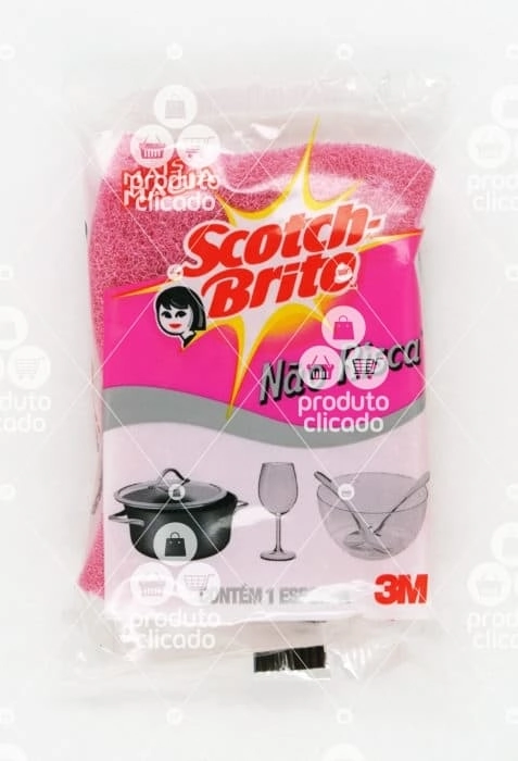 Esponja Scotch Brite Nao Risca Rosa