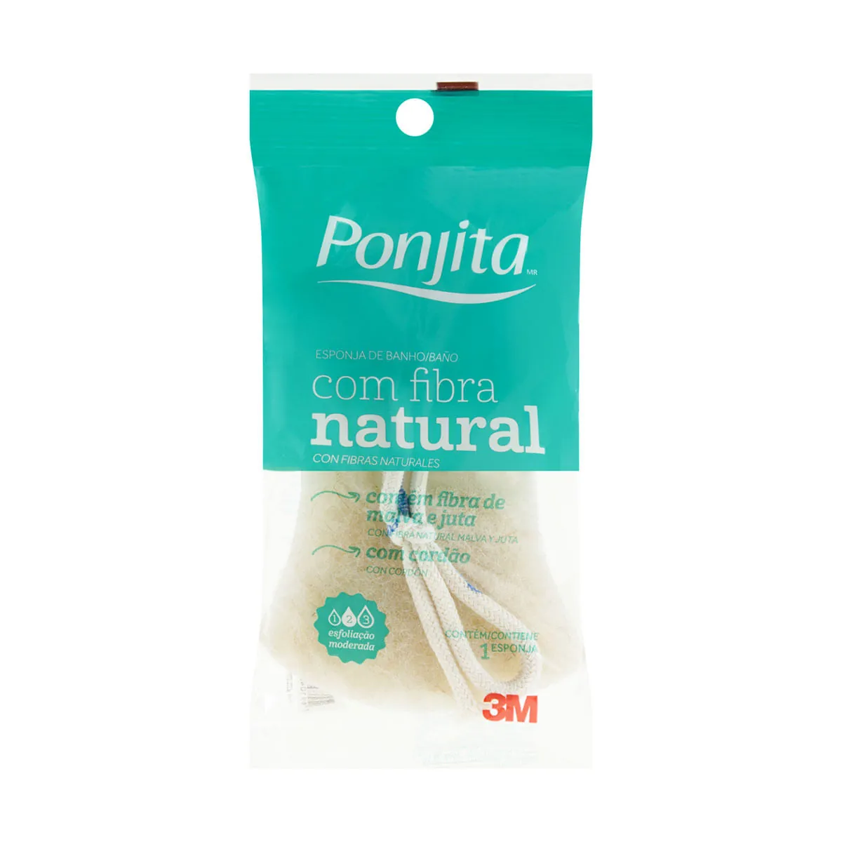 Esponja Para Banho Com Fibra Natural Ponjita