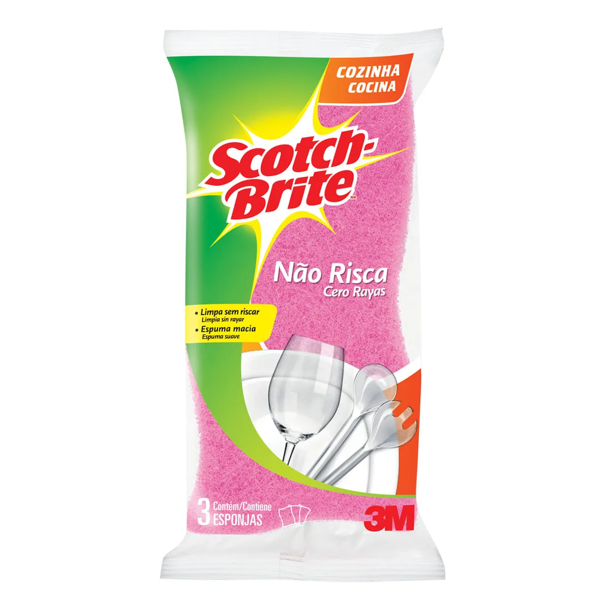 Esponja Scotch Brite N.risc.rs C/3