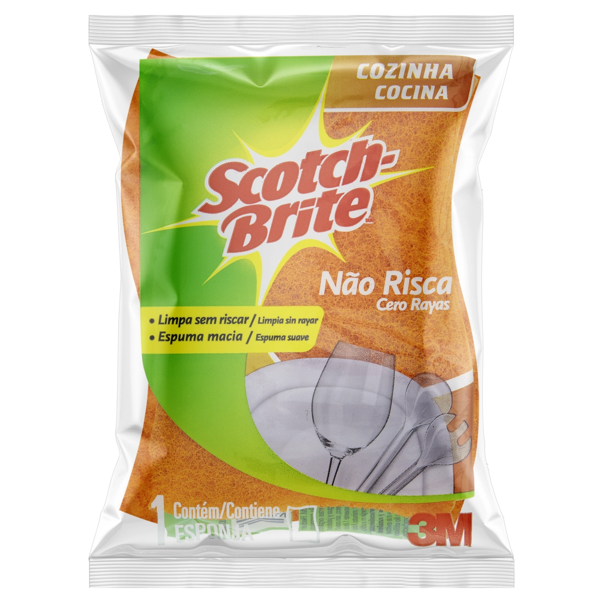 Esponja Laranja Louças Delicadas Scotch Brite