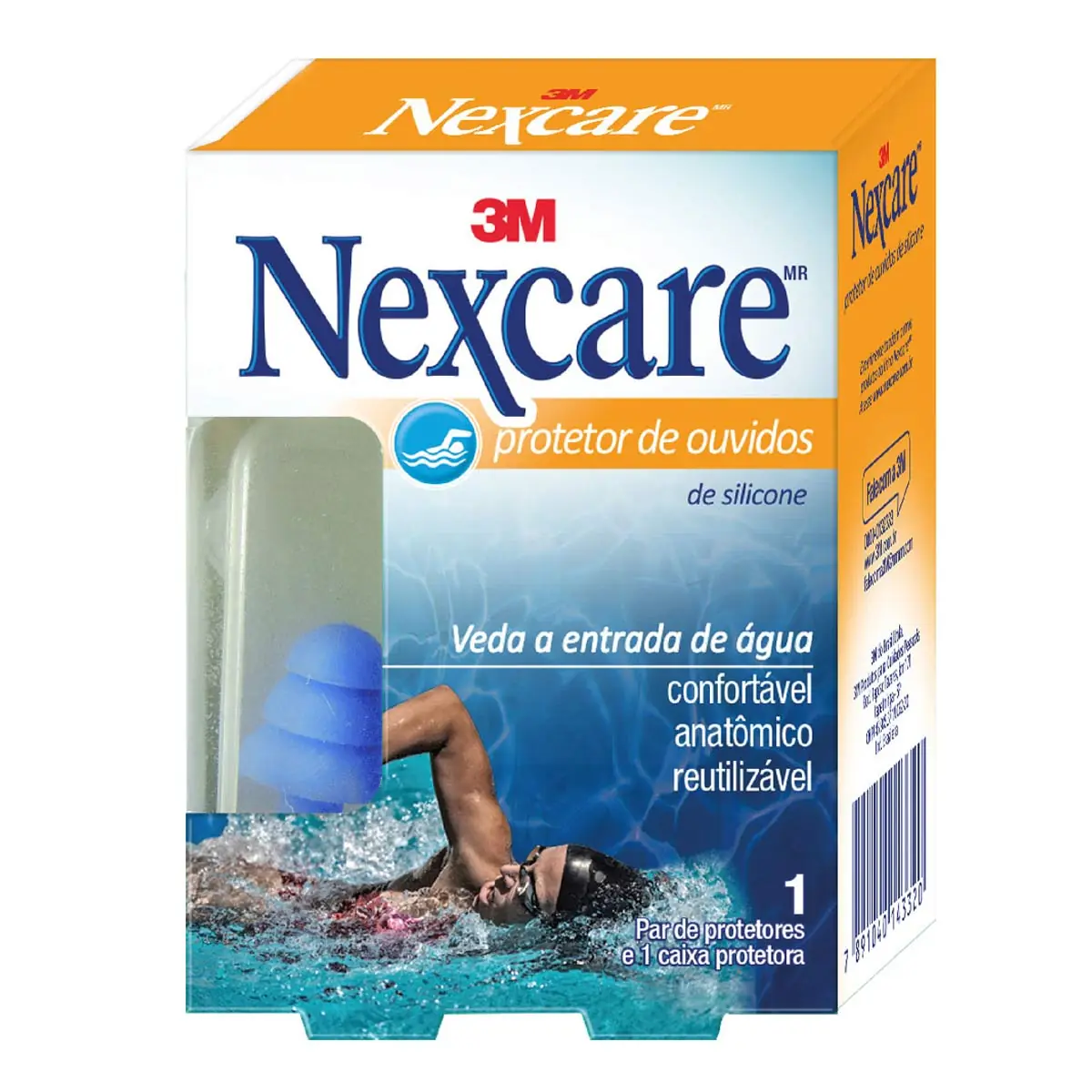 Protetor Auditivo Reutilizavel Silicone PAR Nexcare 3M