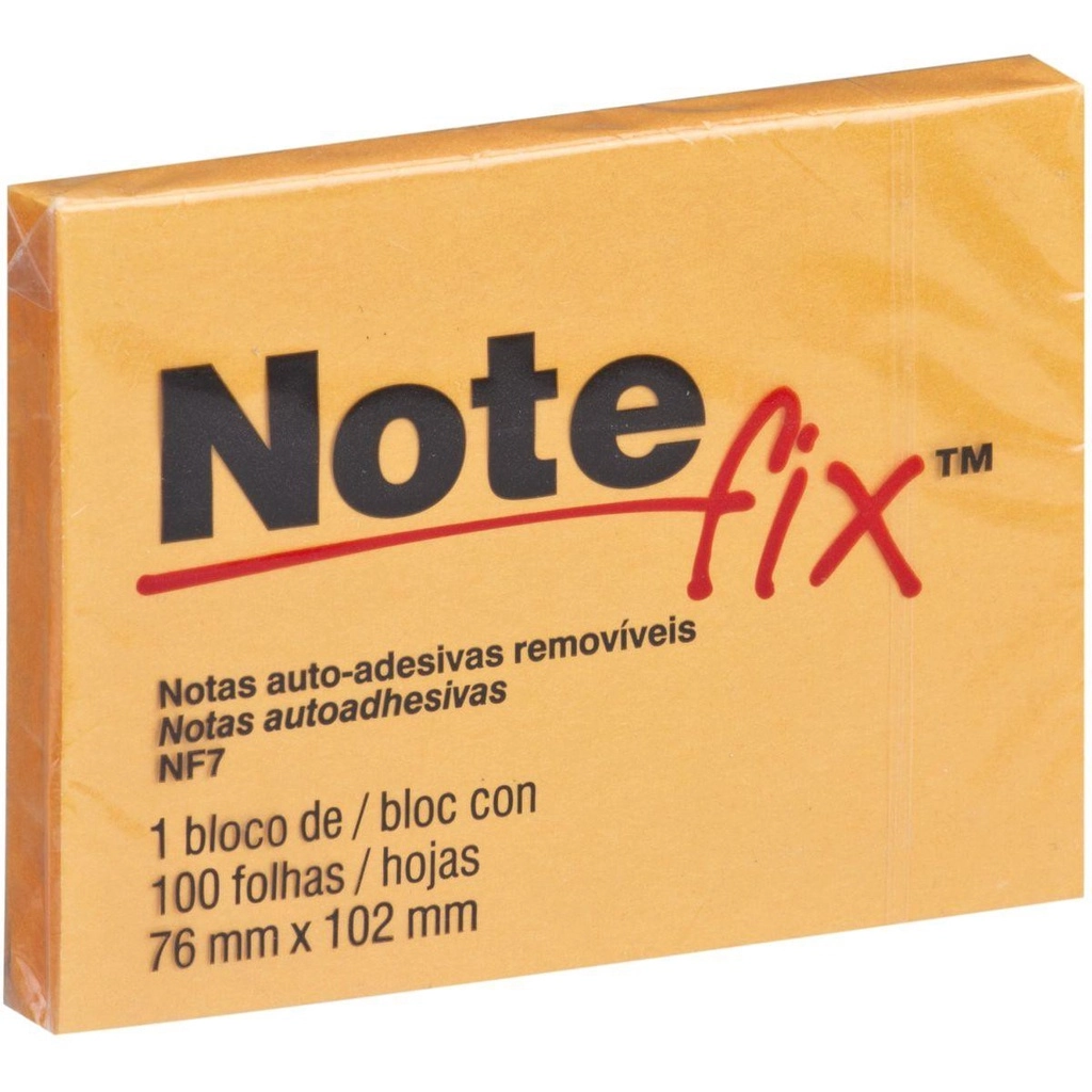 POST IT 76X102MM 100FL LARANJA NOTEFIX 3M