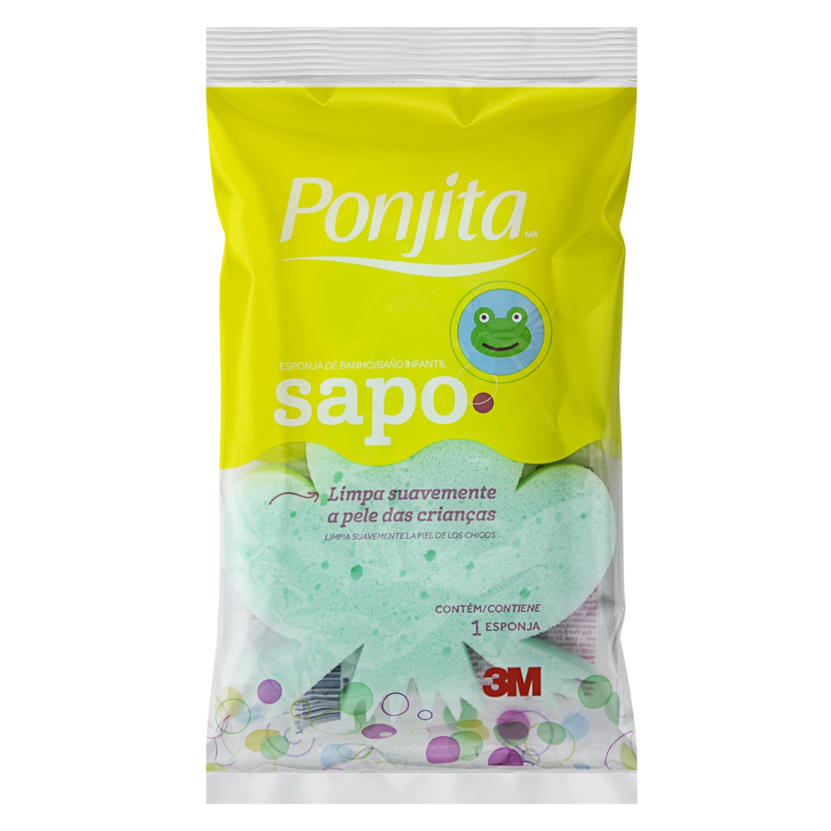 Esponja Infantil Para Banho Sapo Ponjita