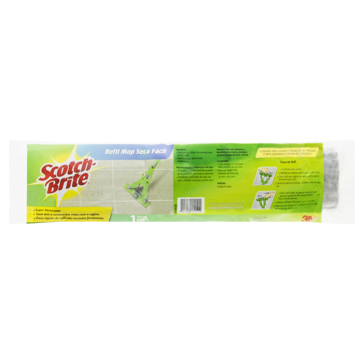 Mop Seca Fácil Scotch Brite Refil