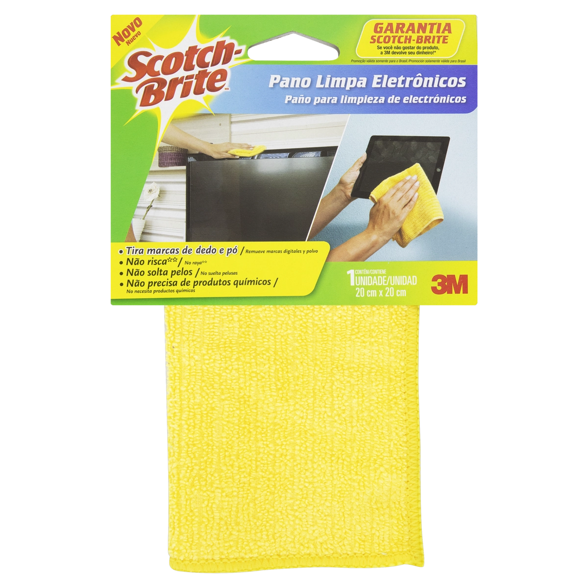 Pano Para Eletrônico Amarelo Scotch Brite