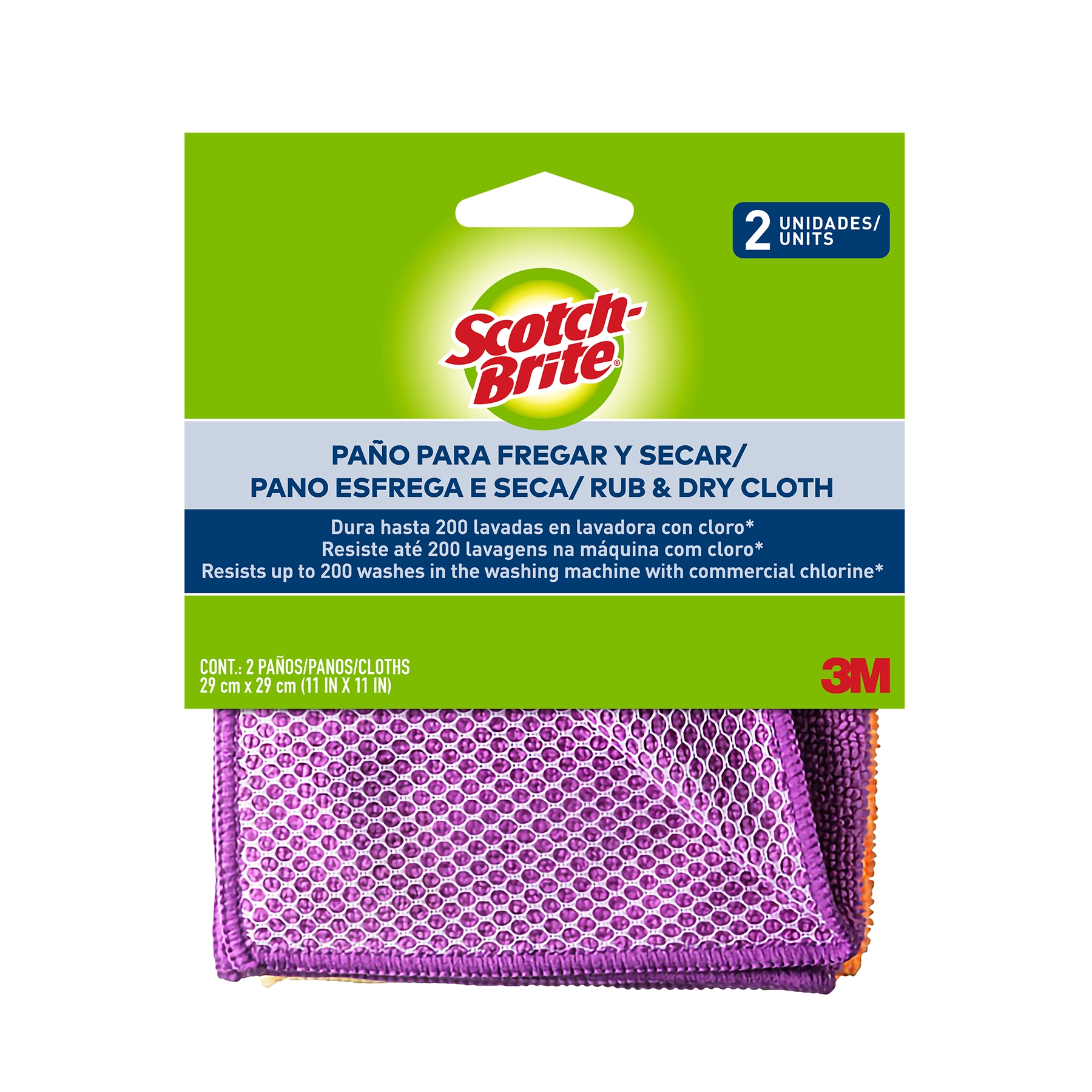 Pano Multiuso Esfrega E Seca Scotch Brite 2 Unidades