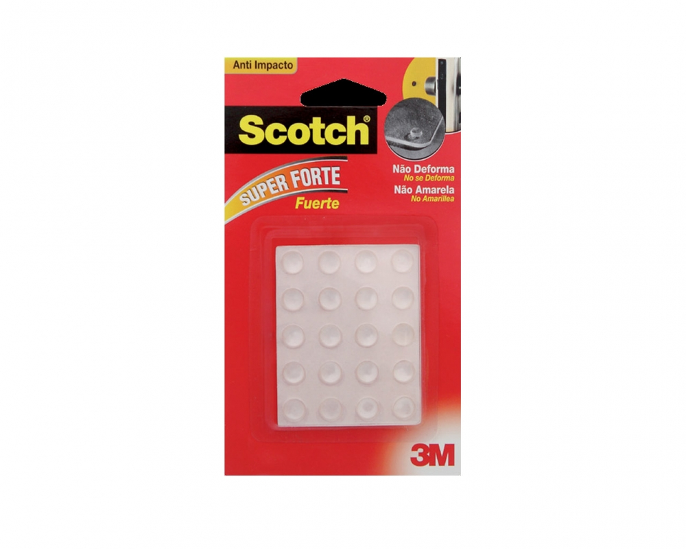 Protetor Anti Impacto Redondo Scotch P 8mm X 8mm X 4mm 20 Unidades