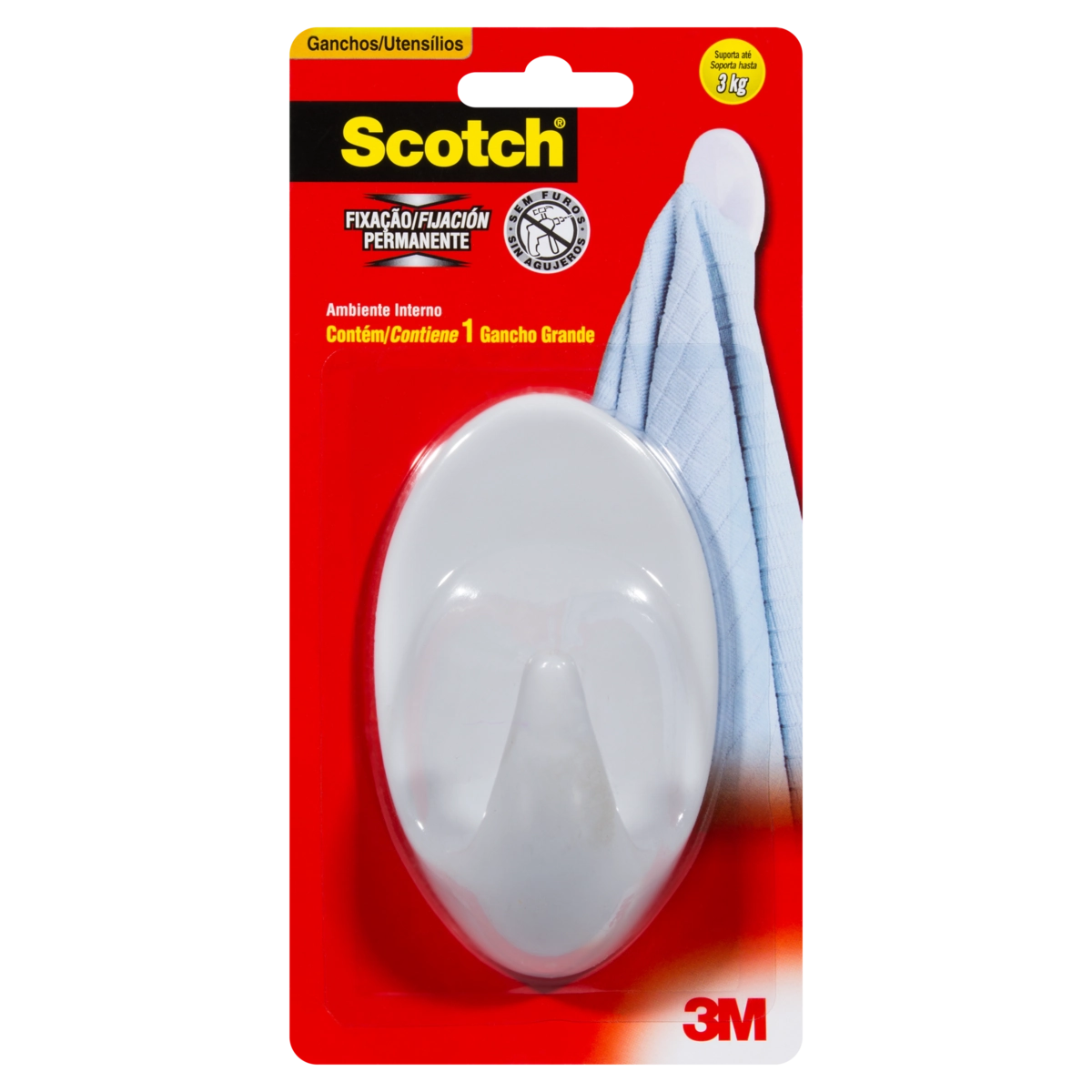 Gancho Branco 3kg Scotch Grande