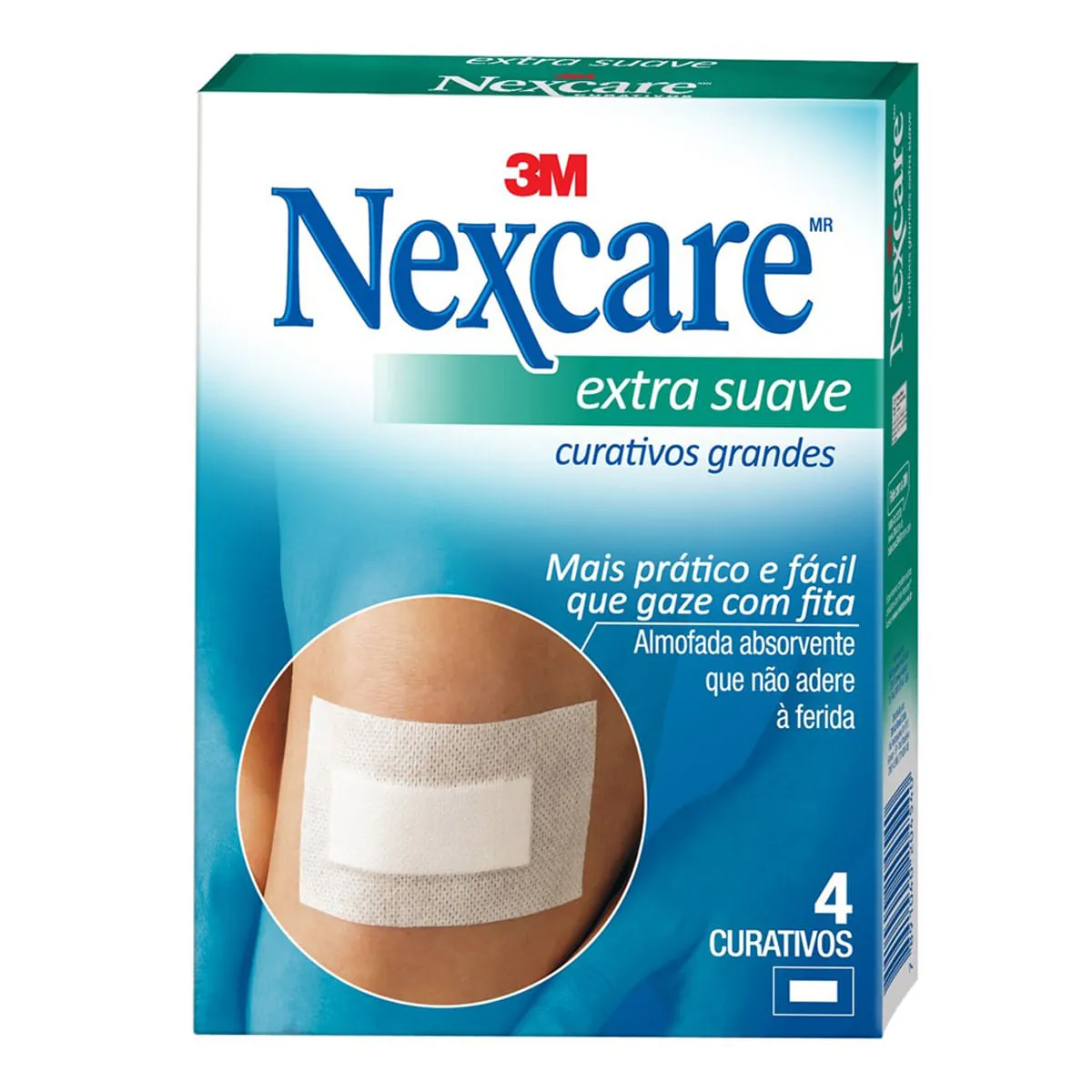 Curativo Nexcare Grande EXTRA Suave 4 Unidades