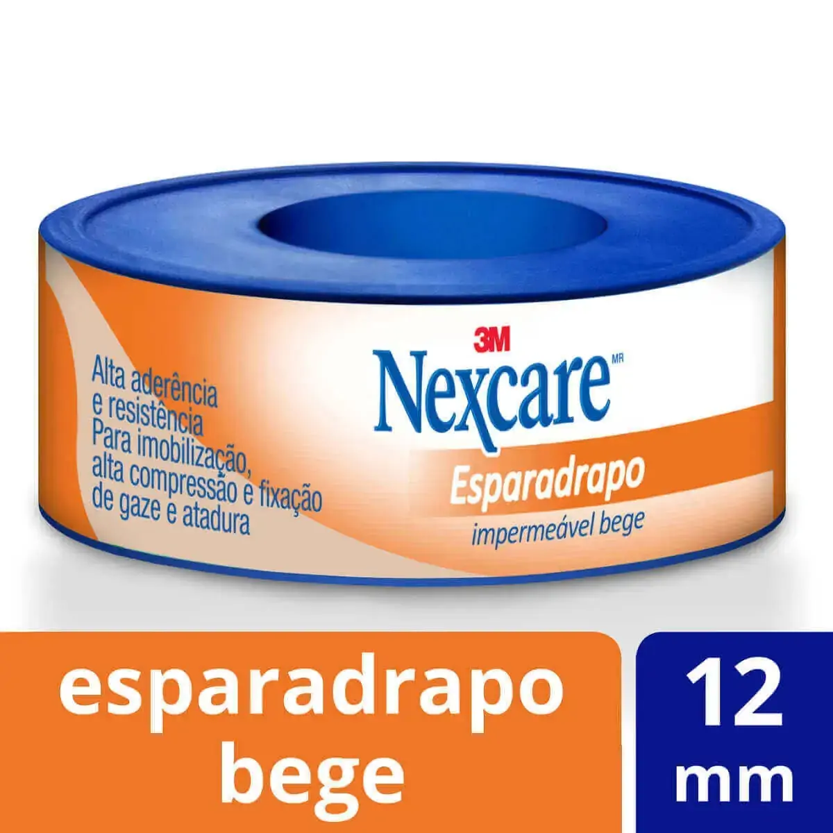 Esparadrapo Nexcare Impermeável Bege 12mm 3m 1 Unidade