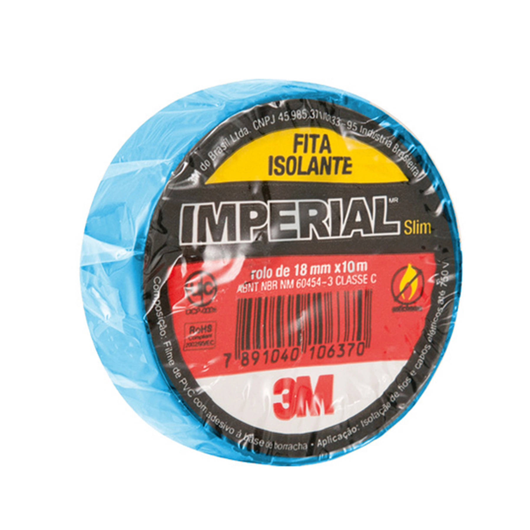Fita Isolante 3m Imperial Az 18x10mt