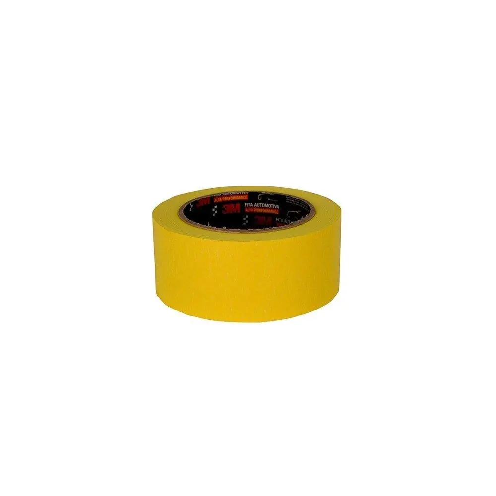Fita Crepe Automotiva Amarela Alta Performance 48mmx40m 6x1 - 3m