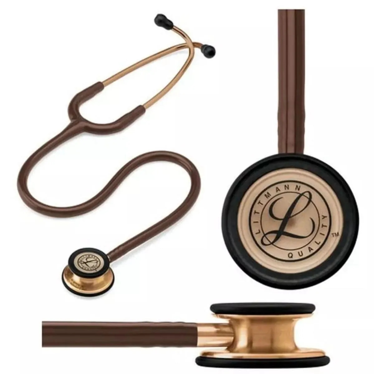 Estetoscópio Littmann Classic III 3M - Chocolate e Cobre - 5809 - Estetoscópio Littmann Classic Iii