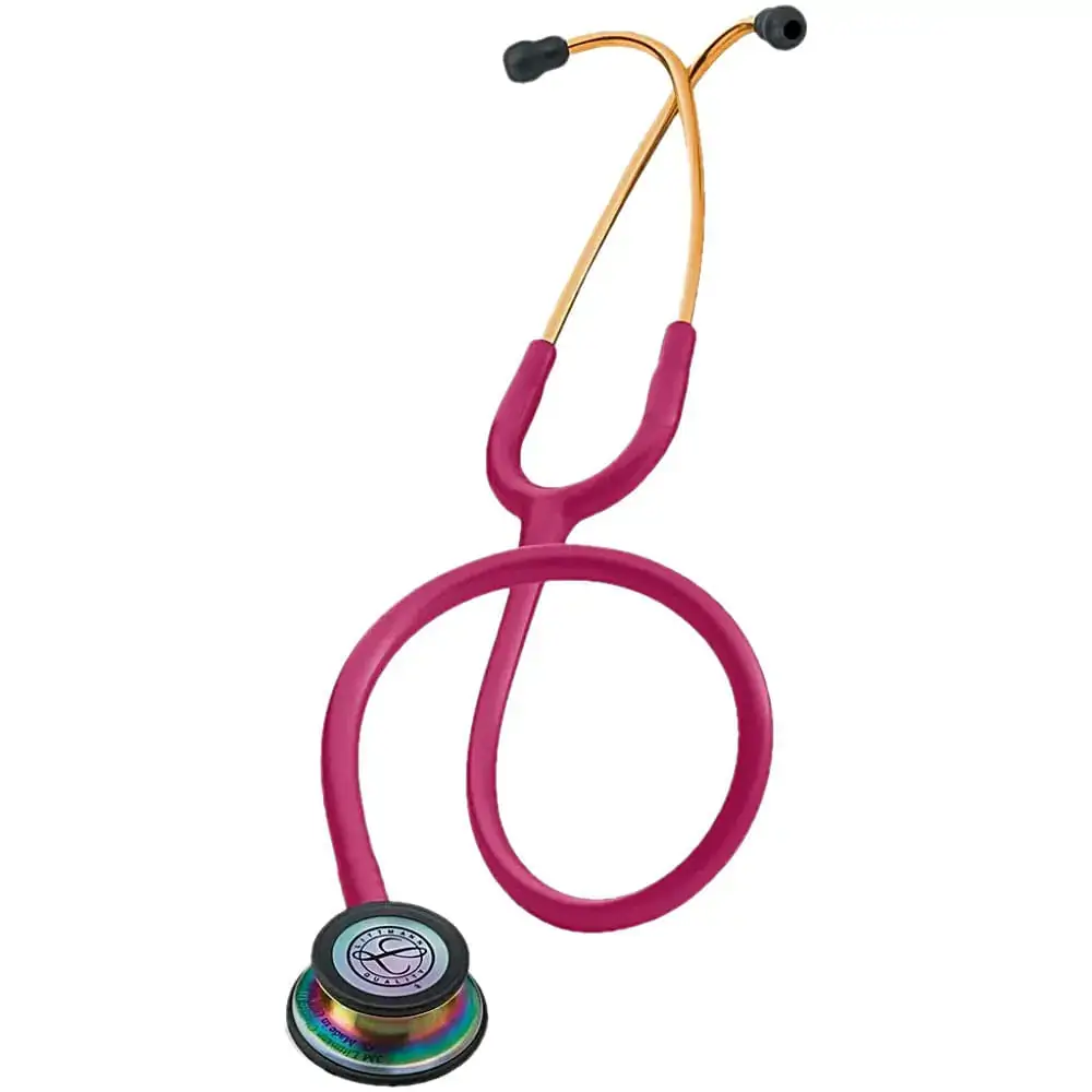 Estetoscópio Littmann Classic III 3M - Framboesa Rainbow - 5806 - Estetoscópio Littmann Classic Iii