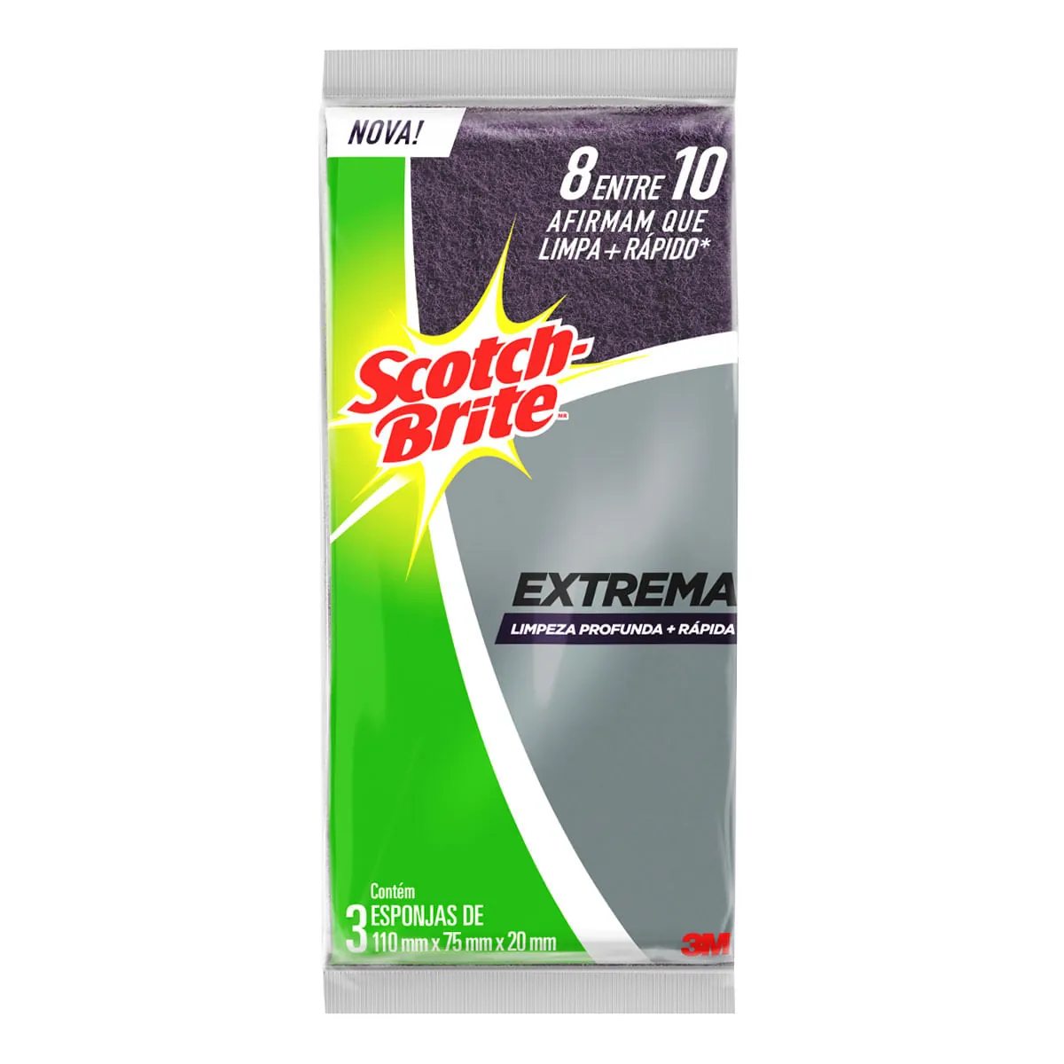 Esponja Limpeza Extrema Scotch Brite 3 Unidades