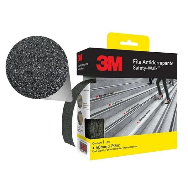 Fita Antiderrapante Safety WALK Preto 50MM X 20M