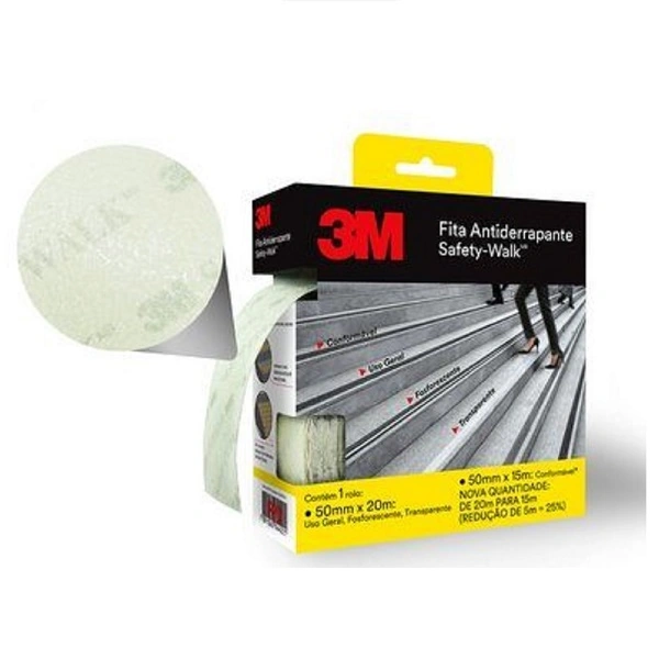 Fita Antiderrapante Safety Walk Transparente 50mm X 20m