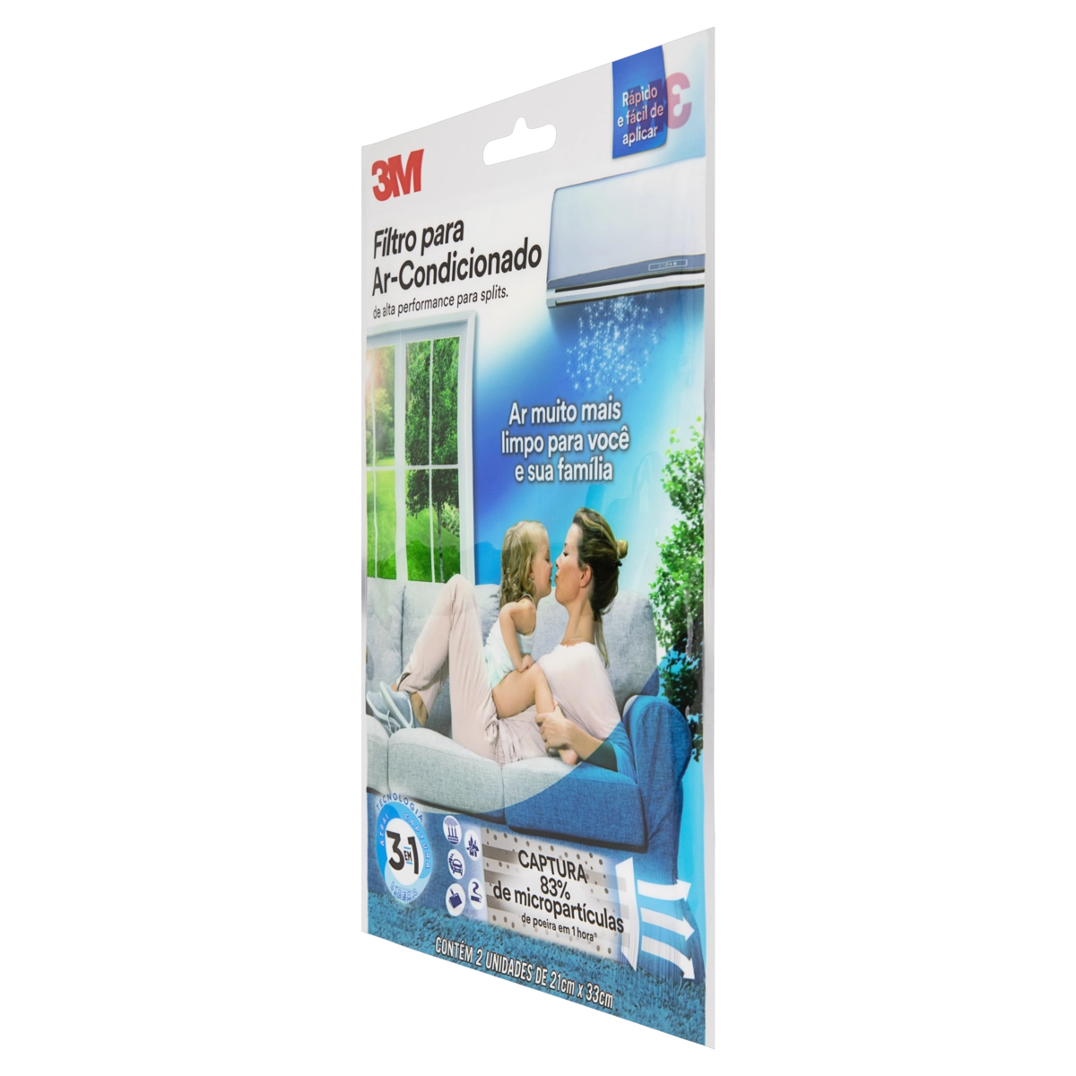 Filtro para Ar Condicionado Split 3 em 1 3M com 2 Unidades
