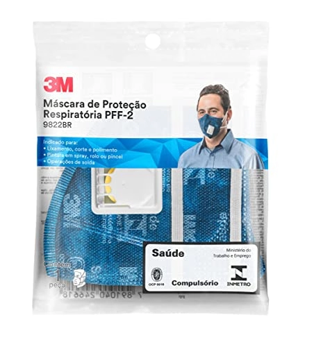 Máscara Respiratória Com Válvula 9822 Br 3m